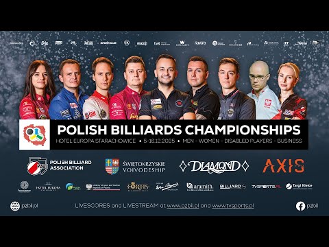 Polish Billiards Championships - Starachowice 8-13.12.2025  - FINAL TABLE