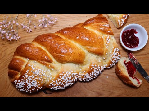 Fluffigster Hefezopf mit 5 Strängen / 5-Strang-Zopf Rezept