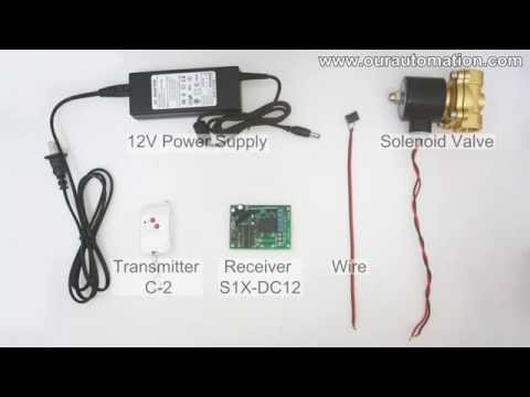 How to remote control dc12v solenoid valve