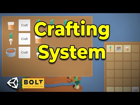 Unity-Bolt Crafting System using Inventory Items - Visual Scripting Tutorial