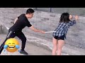 Chinese funny tiktok games 😆 challenge do not laugh 😂😂