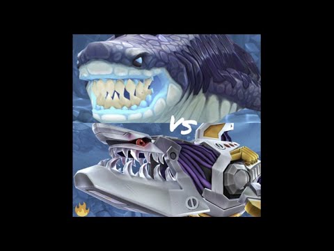 SHARKJIRA vs ROBO SHARK - HUNGRY SHARK EVOLUTION VS HUNGRY SHARK WORLD