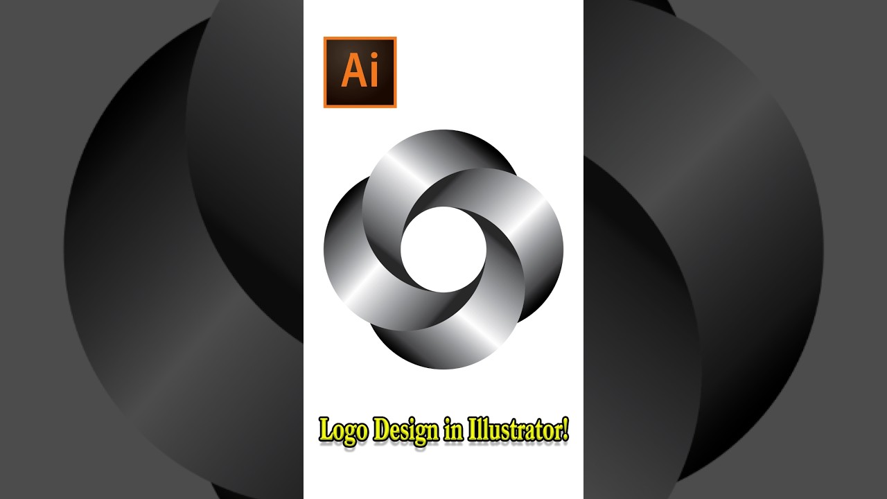 Gradient 3D Circle Logo in Adobe Illustrator!