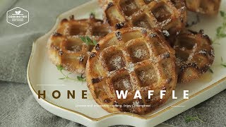 달콤 바삭~🍯 오븐에 구운 허니 와플 만들기 : Honey Waffle Recipe - Cooking tree 쿠킹트리*Cooking ASMR