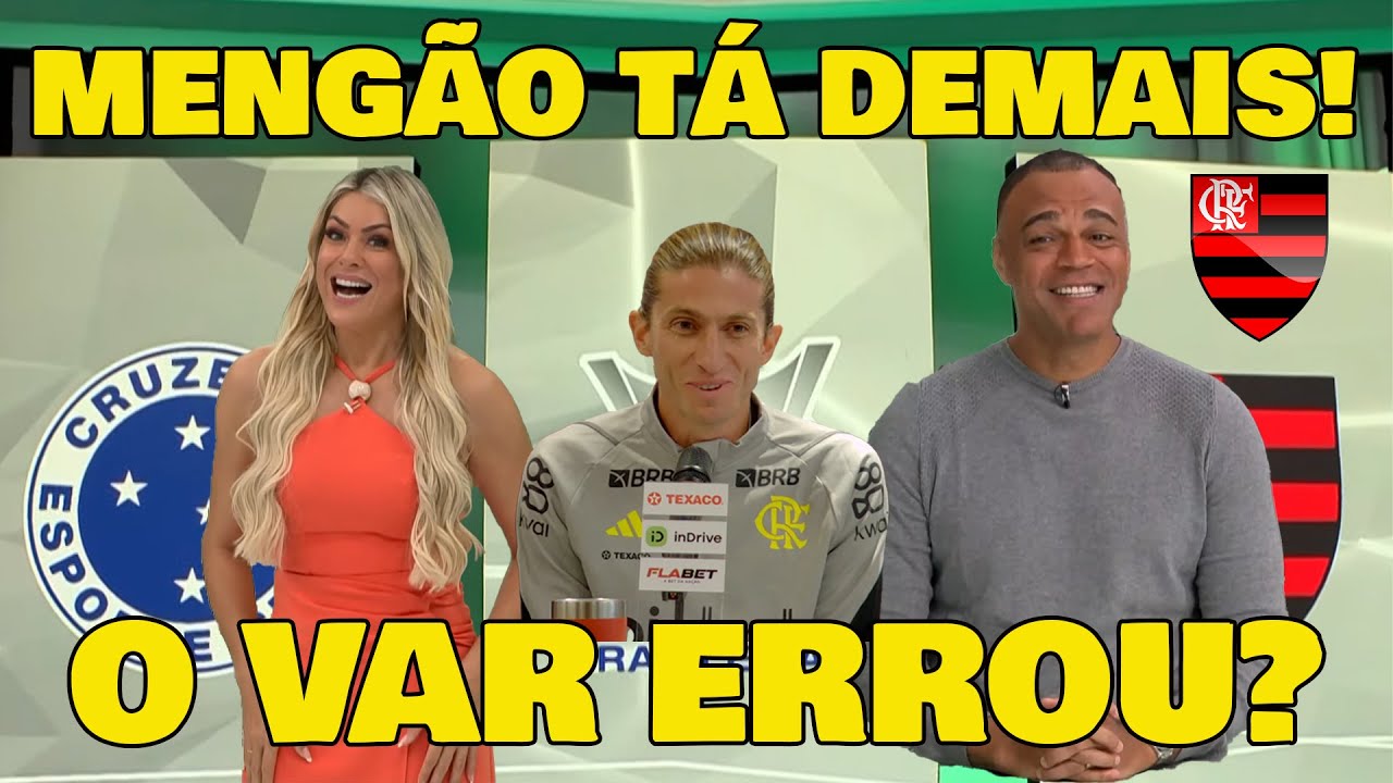 OLHA O QUE RENATA FAN E DENÍLSON FALARAM DE "CRUZEIRO 0x1 FLAMENGO" O VAR ANULAR UM GOL DESSE É...