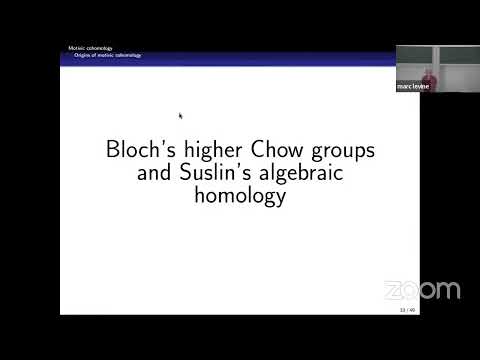 Marc Levine: Motivic Cohomology: past, present and future