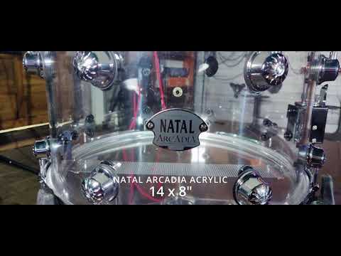 Natal Arcadia Acrylic 14 x 8" Snare Drum