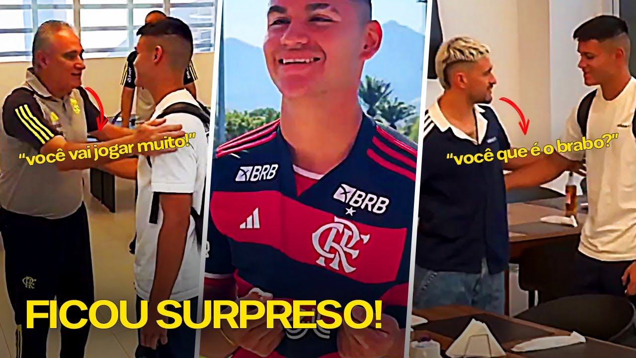 CONFIRA A RECEPÇÃO DE CHARLY ALCARAZ NO CT DO FLAMENGO: BASTIDORES DA CHEGADA DE CARLOS ALCARAZ!