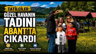 Tatilciler Güzel Havanın Tadını Abant’ta Çıkardı