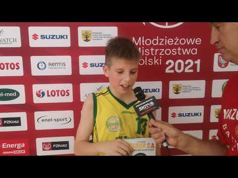 Michał Zawarczyński MVP mecz półfinałowego MKS Pruszków - AK Komorów