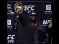 Derrick Lewis grabs the gold in this staredown with Ciryl Gane #Shorts #UFC265