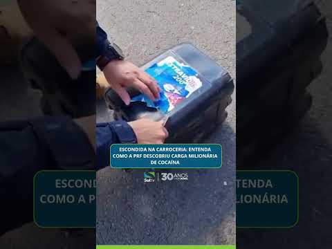 Escondida na carroceria: entenda como a PRF descobriu carga milionária de cocaína