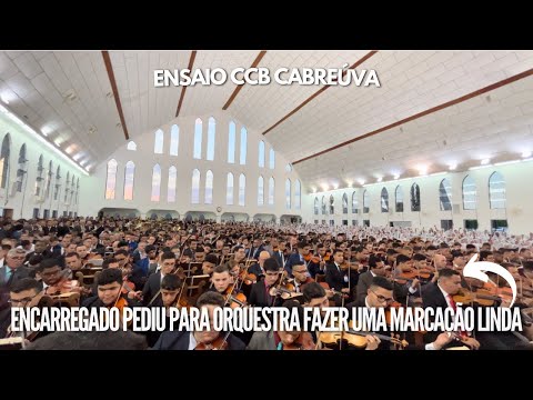 ENSAIO BOMFIM CABREUVA 23/04/23 | ENCARREGADO PEDIU PARA ORQUESTRA FAZER MARCAÇÃO LINDA NO HINO 402