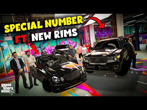 SPECIAL NUMBER FOR LC200!! | MICHAEL UPGRADES RIMS ON AMG & LC200 | GTA 5 GAMEPLAY