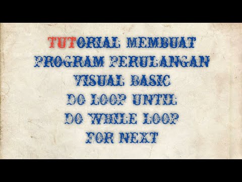 Tutorial Membuat Program Perulangan Do While