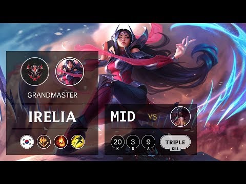 Irelia Mid vs Akali - KR Grandmaster Patch 9.9