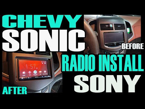 CHEVY SONIC SONY RADIO DOUBLE DIN INSTALL - HOW TO