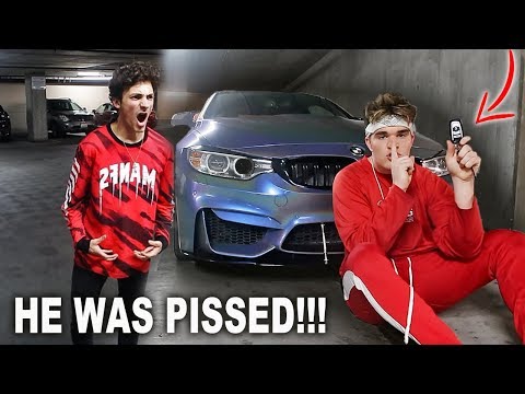 STOLEN CAR PRANK ON MIKEY MANFS (HE WENT CRAZY)