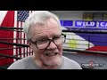FREDDIE ROACH REACTS TO THE DEATH OF PERNELL WHITAKER "HE WAS ONE OF THE GREATEST OF ALL TIME"