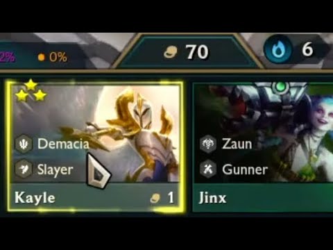 They buffed Kayle so I 3 Starred her while on a Consistency Streak. Then I found TWO Slayer Emblems.