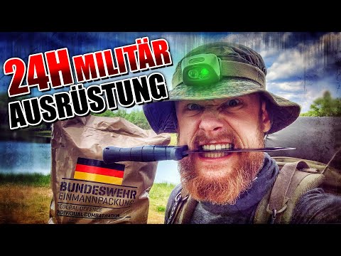 24H SURVIVAL - Überleben mit Militär Ausrüstung | Fritz Meinecke