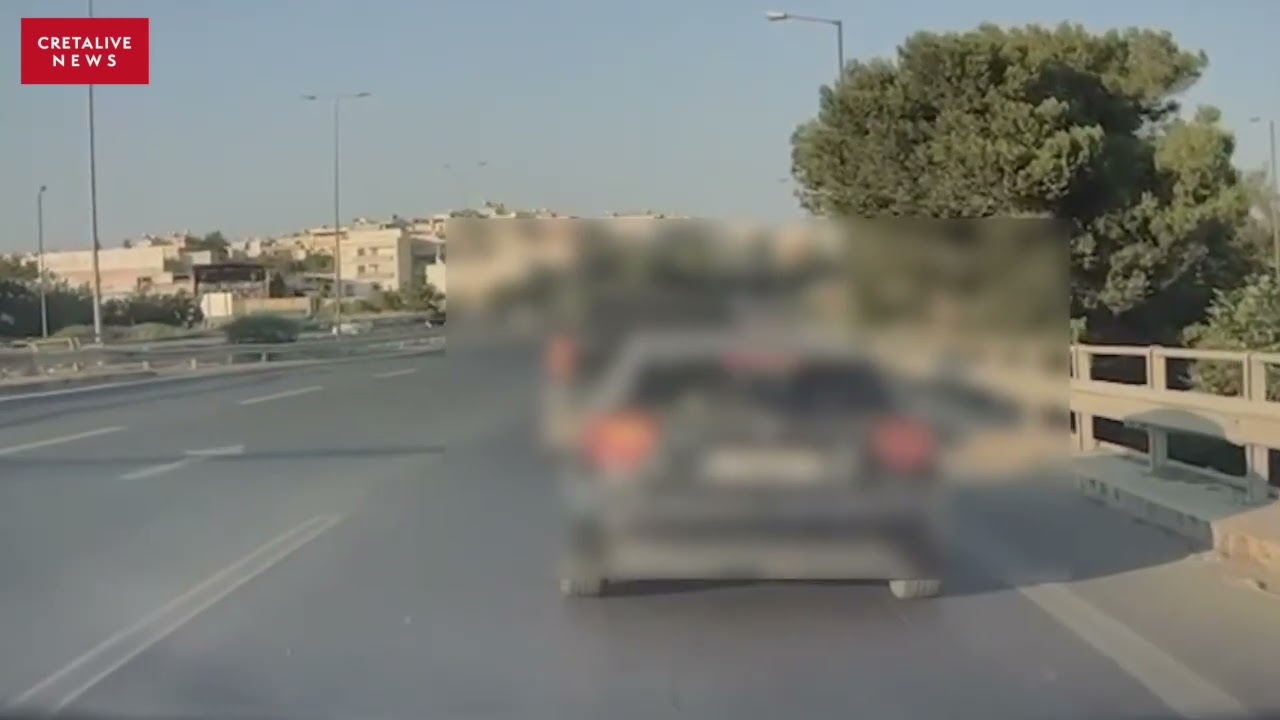 Ηράκλειο: Βίντεο από την κινηματογραφική σύλληψη 39χρονου στον ΒΟΑΚ - Άφωνοι διερχόμενοι οδηγοί