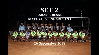 preview picture of video 'Set 2 Mategal vs Ngariboyo (babak 8 Besar) Turnamen Bola Voli Baleasri Cup 1 - 2018'