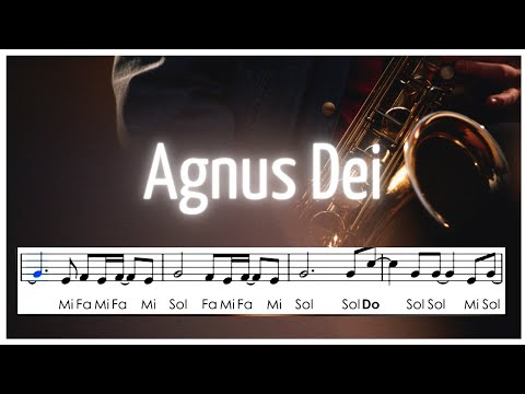 🎶 Agnus Dei | Partitura com playback - Saxofone Alto 🎷