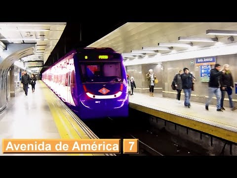 Avenida de América | Linha 7: Metro de Madrid (Classe 9000)