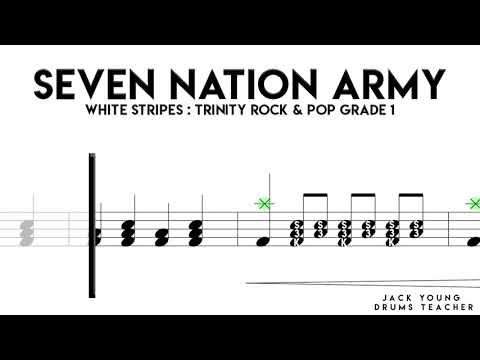 Seven Nation Army   Trinity Rock & Pop Drums Grade 1 (OLD)