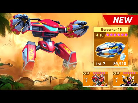 NEW WEAPON Berserker 16 - Panther, Blockhorn, Scorpius - Mech Arena