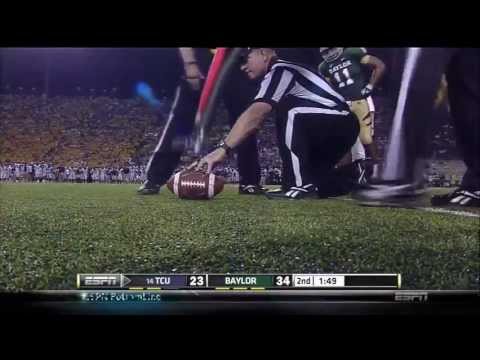 TCU Horned Frogs Get First Down Taken Away After Terrible Replay Review Call Baylor 2011