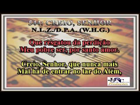 Harpa Cristã - 544   Creio, Senhor Karaoke/playback