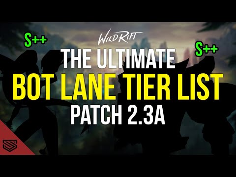 IN-DEPTH BOT LANE TIER LIST (PATCH 2.3A) - High Elo - Best bot lane duo? - Wild Rift Guides
