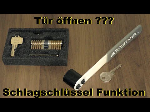 Bump Key/Tür mit Schlagtechnik öffnen/Schloss knacken/Türschloss mit Schlagschlüssel öffnen/Dooropen