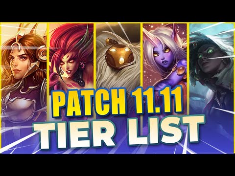 ULTIMATE SUPPORT TIER LIST FOR THE NEW UPDATE | Season 11.11 - League of Legends