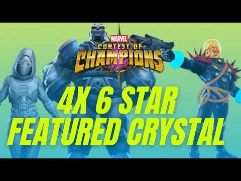 4x 6 Star Featured Crystal Opening - Marvel Contest of Champions