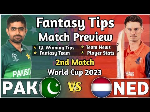 Pakistan vs Netherlands 2nd Match Dream11 Team, PAK vs NED Dream11 Prediction ICC ODI World Cup 2023