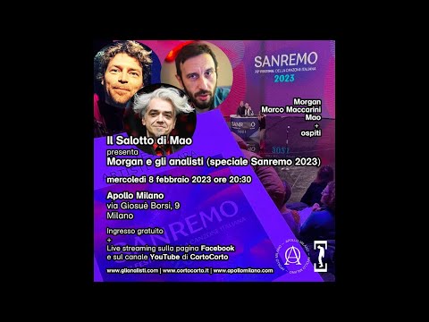 Morgan e gli analisti (speciale Sanremo 2023) @ Apollo Milano [08|02|2023]