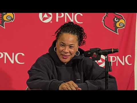 Raven Johnson, Dawn Staley following South Carolina win at Louisville in ACC/SEC Challenge 
