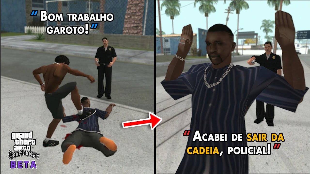 5 REMOVED Contents from POLICE NPCS in GTA San Andreas