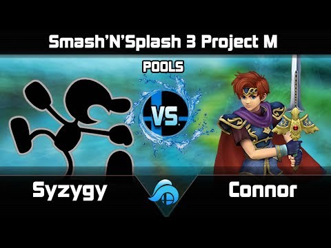 Smash n Splash 3 Project M Singles Pools - Syzygy (Game and Watch/Snake) vs. Connor (Roy)