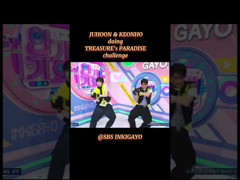 JUHOON & KEONHO doing TREASURE's PARADISE challenge #cortis #juhoon #keonho #teasure #jihoon