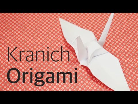 Origami Kranich falten langsam deutsch - Origami leicht