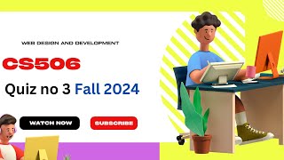Download the video "CS506 Quiz No 3 Fall 2024||Web Design and Development Quiz No 3 Solution 2024"