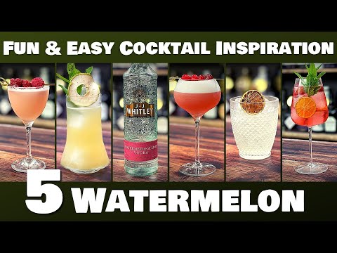 5 Fun & EASY VODKA Cocktail Recipes | WATERMELON Vodka Cocktails