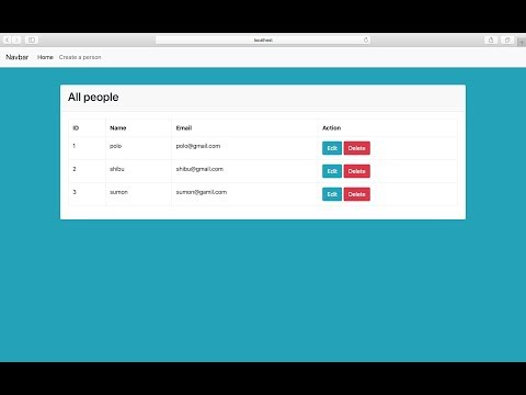 create read update delete (CRUD) in php and mysql using Php Data Object (pdo)