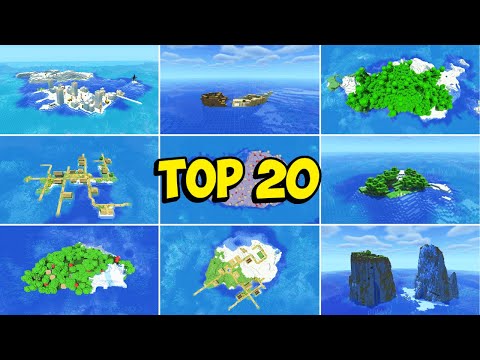 🔥TOP 20 SURVIVAL ISLAND SEEDS for Minecraft 1.20🌴