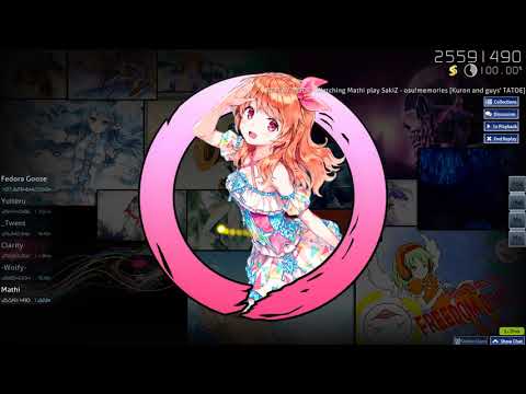 Mathi | SakiZ - osu!memories [Kuron and guys' TATOE]  | 99.31% 1616/3177x 2x miss #10