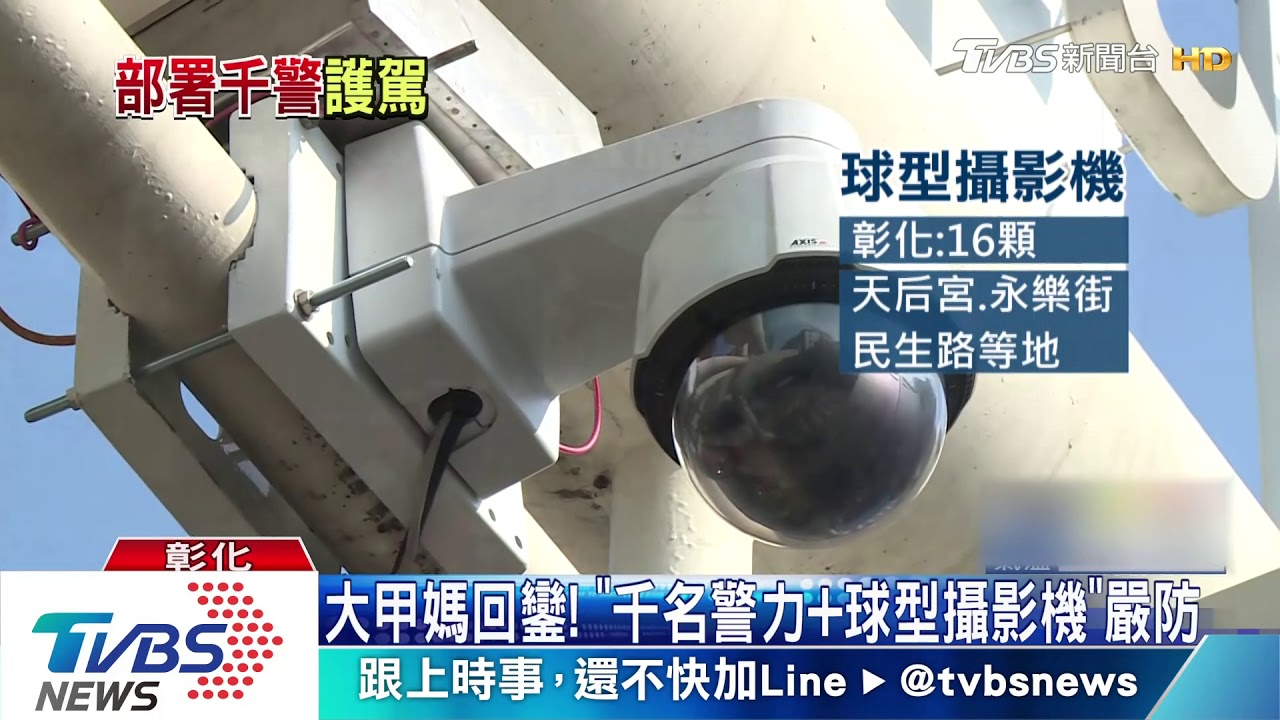大甲媽回鑾! 「千名警力+球型攝影機」嚴防